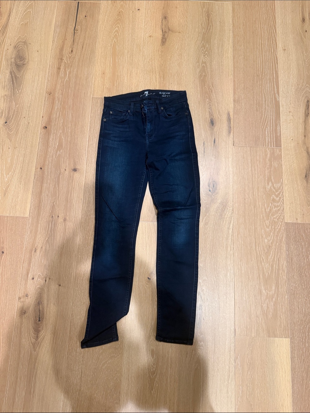 7 For All Mankind Women's Skinny Jeans - Dark Blue